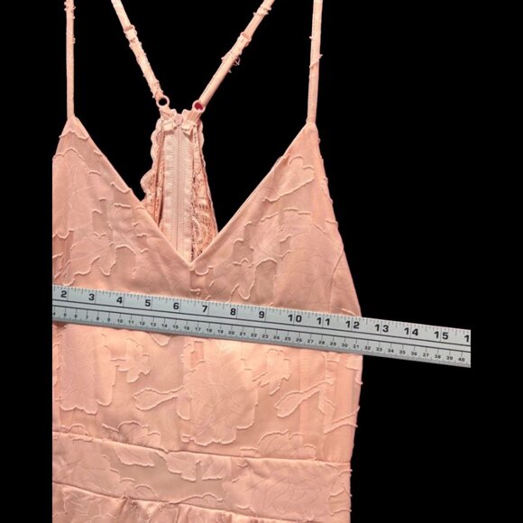 Rue 21 - Women's Summer Sleeveless High Low Hem Ruffle Floral Dress - Pink - 1X - Picture 3 of 16